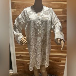 Vintage GOLD LABEL • Victorias Secret • Sheer • Floral • White Slip Dress